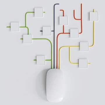 Computer mouse isolated on white background Stock Illustration