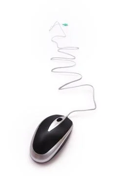 Computer mouse isolated on the white background Foto stock