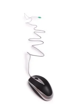 Computer mouse isolated on the white background Foto stock