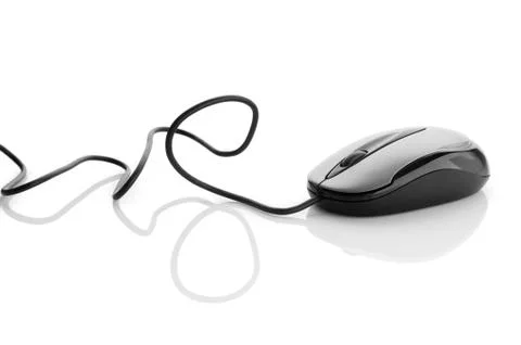 Computer mouse isolated on the white background Foto stock