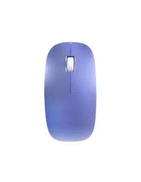 Computer mouse isolated on white background with reflection Stock Photos