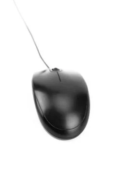 Computer mouse isolated on white background, It and technology tool. Photos