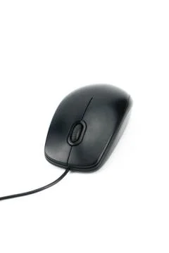 Computer mouse isolated on white background, It and technology tool. Photos