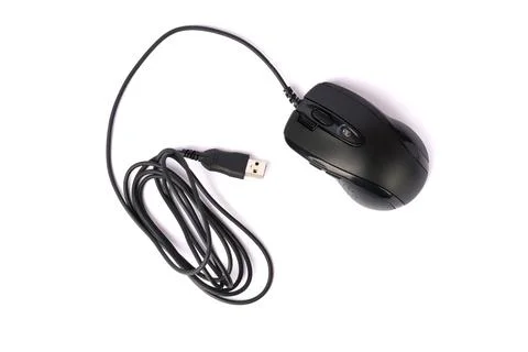 Computer mouse isolated on white background. close-up. Foto stock