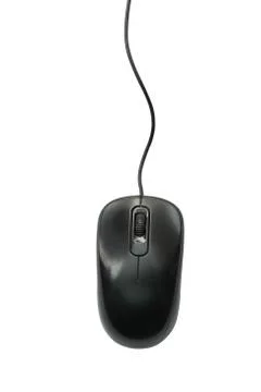 Computer mouse isolated on white with clipping path Stock Photos