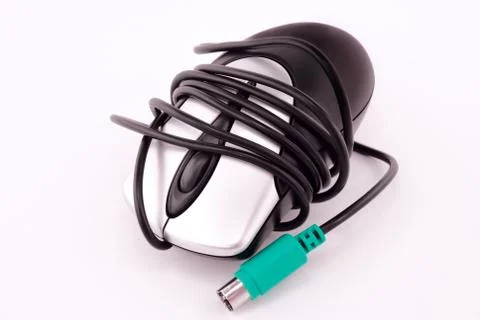 Computer mouse isolated on white Stock Photos