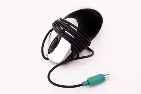 Computer mouse isolated on white Stock Photos