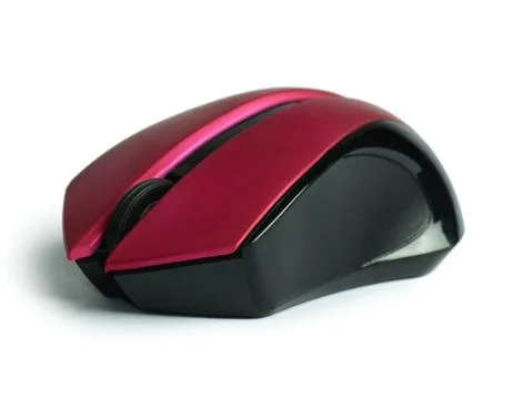 The computer mouse isolated on white Stock Photos