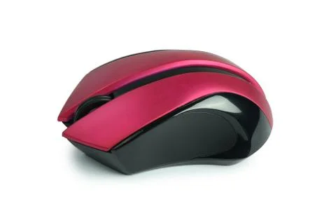 The computer mouse isolated on white Stock Photos