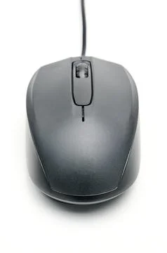 Computer mouse for issuing commands and controlling applications on a white.. Stock Photos