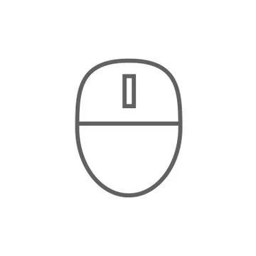 Computer mouse line icon Stock Illustration