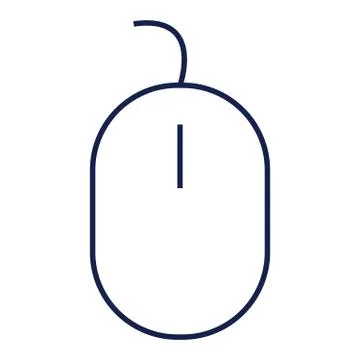 Computer Mouse line icon Stock Illustration