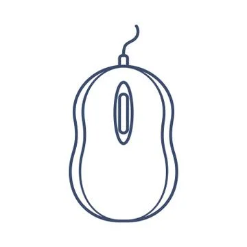 Computer mouse , line style icon Stock Illustration