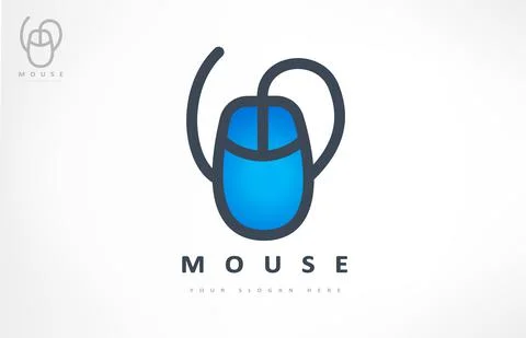 Computer mouse logo vector. Internet technology design. Stock Illustration