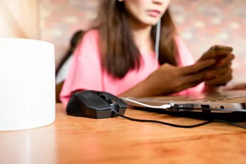Computer mouse for online business work Stock-Fotos