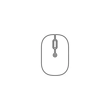 Computer mouse outline icon Illustrazione stock