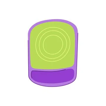 Computer mouse pad cartoon vector illustration Stock Illustration