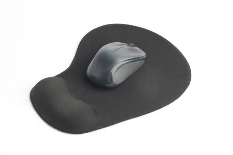 Computer mouse on the pad Foto stock