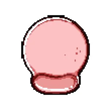 Computer mouse pad pixel art vector illustration Stock Illustration