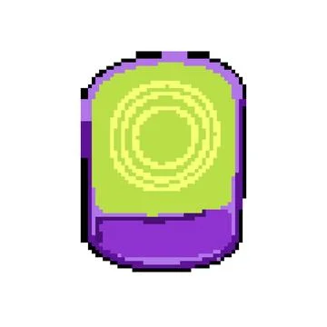 Computer mouse pad pixel art vector illustration Stock Illustration