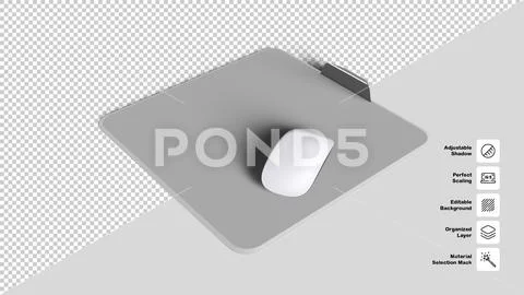 Computer Mouse Pad PSD Template
