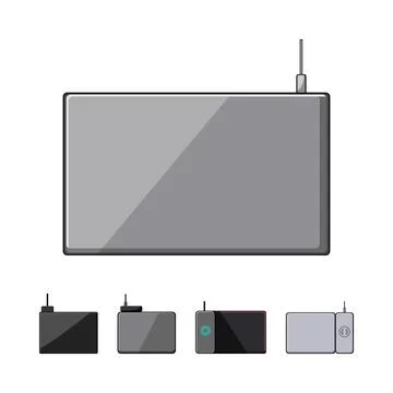 Computer mouse pad with wireless charging technology イラスト素材