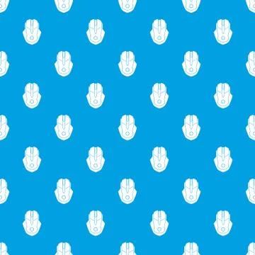 Computer mouse pattern seamless blue Illustrazione stock