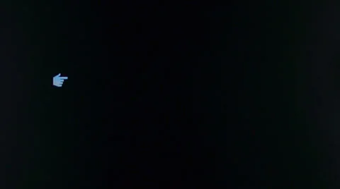 Computer mouse pointer and human hand Stock Footage 38019790