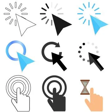 Computer mouse pointer Stock Illustration