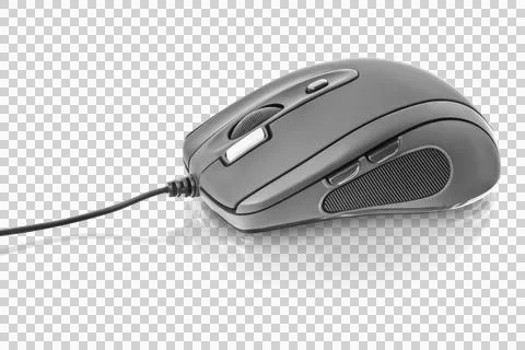 Computer mouse with reflection isolated. png transparent 写真素材