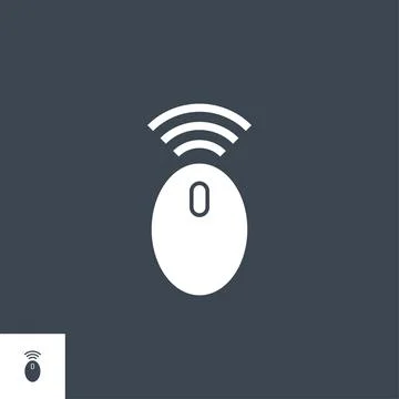 Computer Mouse related vector glyph icon. Stockillustratie