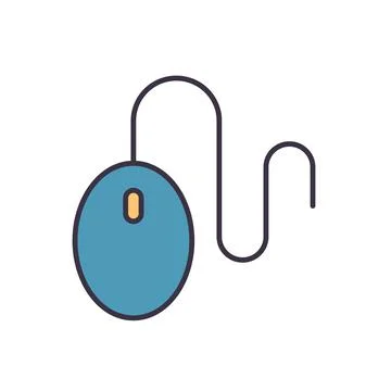 Computer Mouse related vector icon Stock Illustration