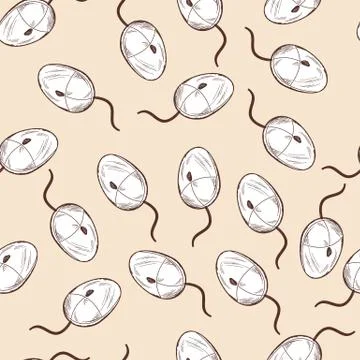 Computer Mouse Seamless Stock Illustration