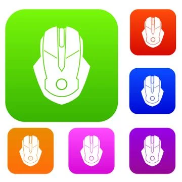 Computer mouse set collection 스톡 일러스트