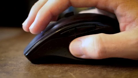 Computer Mouse Side View Extreme Close Up Video stock 92168651