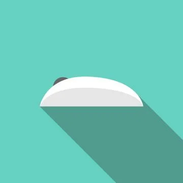 Computer mouse, side view Stock Illustration