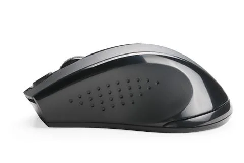 Computer mouse side view isolated with clipping path Foto stock