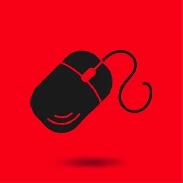 Computer mouse sign Stock Illustration