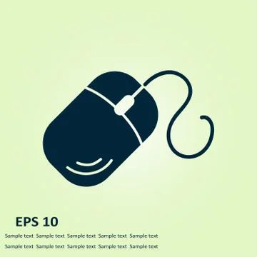 Computer mouse sign. Stock Illustration