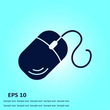 Computer mouse sign. Stock Illustration