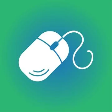Computer mouse sign. Stock Illustration