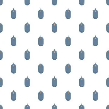 Computer mouse technology seamless pattern on white background Stock Illustration
