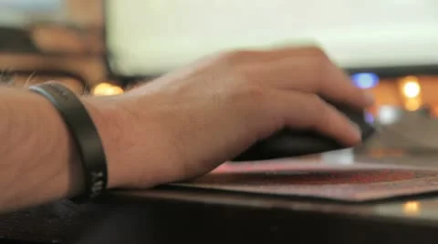 Computer Mouse Time Lapse Stockbeeldmateriaal 9060217