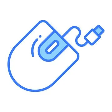 Computer mouse vector design, computer accessory icon Stock Illustration