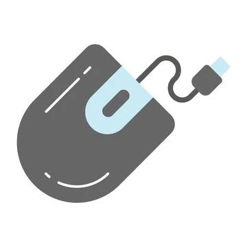 Computer mouse vector design, computer accessory icon Stock Illustration