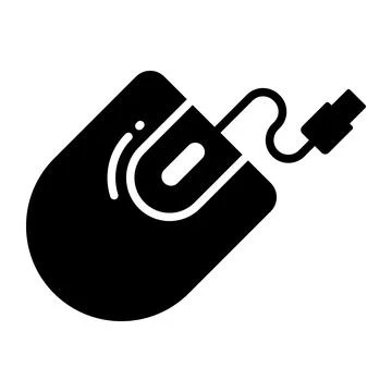 Computer mouse vector design, computer accessory icon 스톡 일러스트