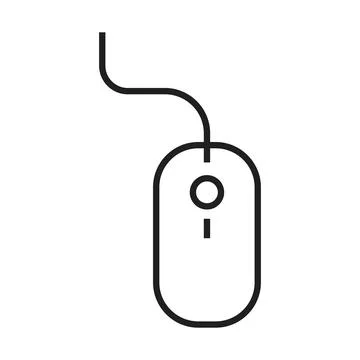 Computer mouse vector icon design template Stock Illustration