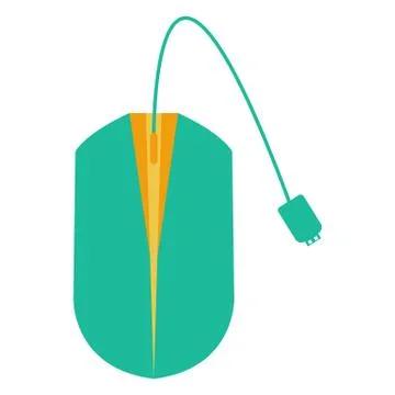 Computer mouse vector icon with white background Stock Illustration