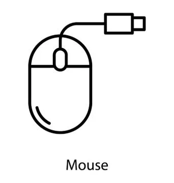 Computer Mouse Vector Illustrazione stock