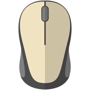 Computer mouse vector isolated on white background Stock Illustration